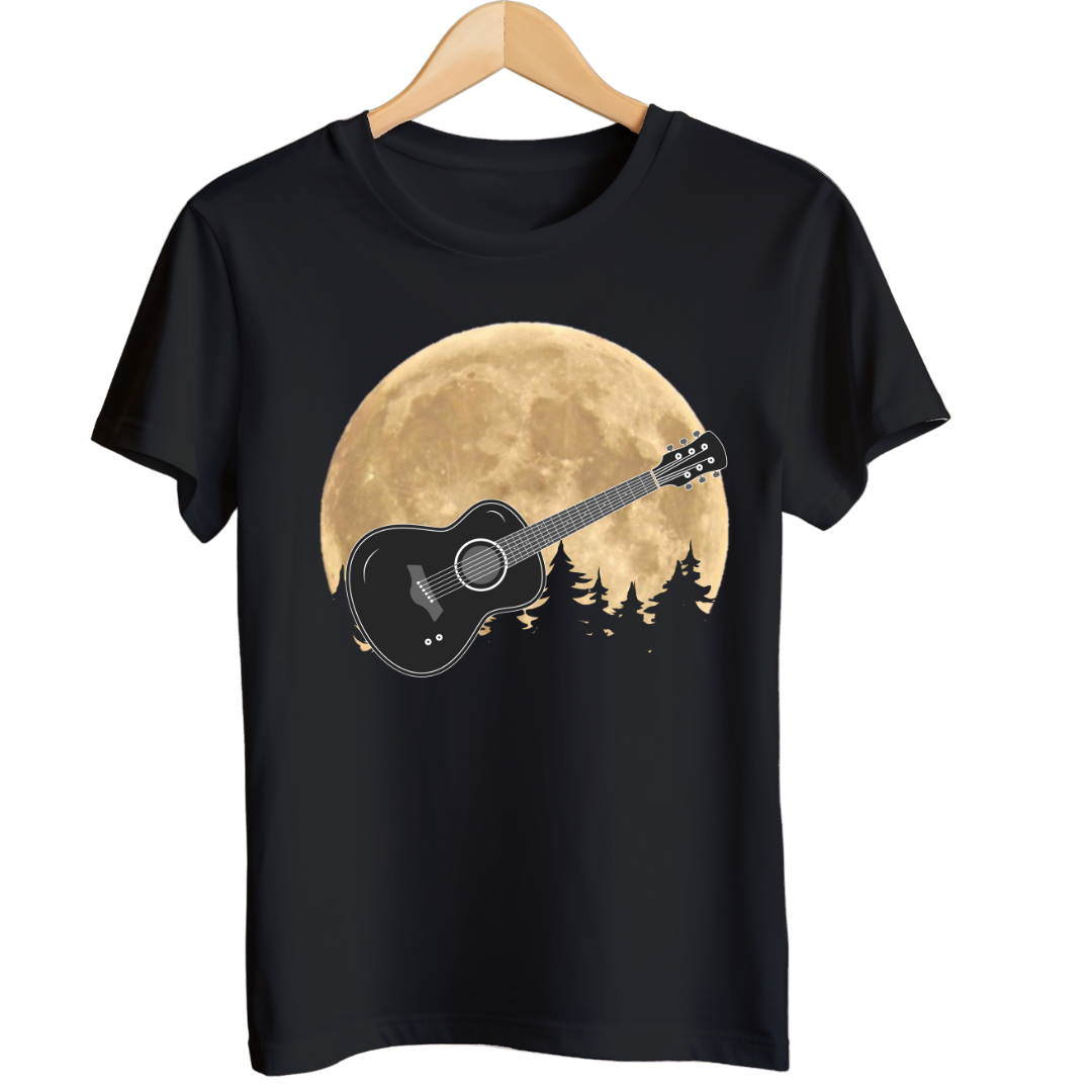 Guitar On The Moon UniSex T-Shirt