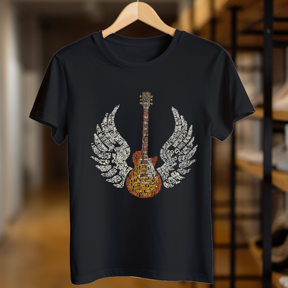 Guitar With Alphabets Unisex T Shirt