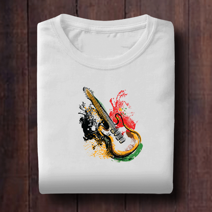 Colorful Guitar Unisex T shirt