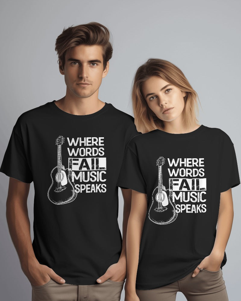 Music Speaks Unisex T Shirt