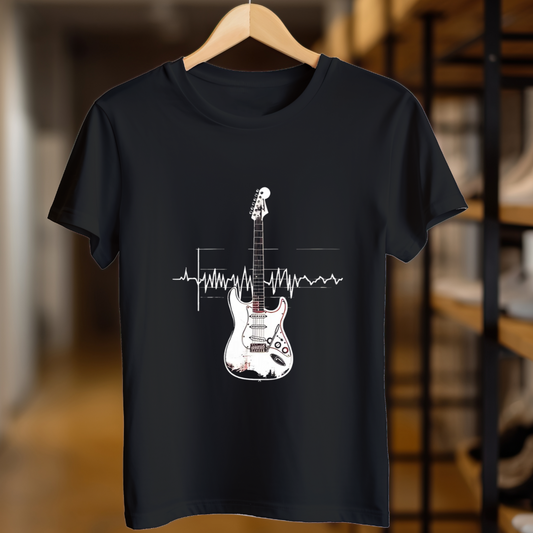 Guitar with Note T Shirt