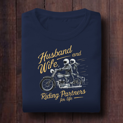 Husband and wife Riding partner for Life Unisex T Shirt