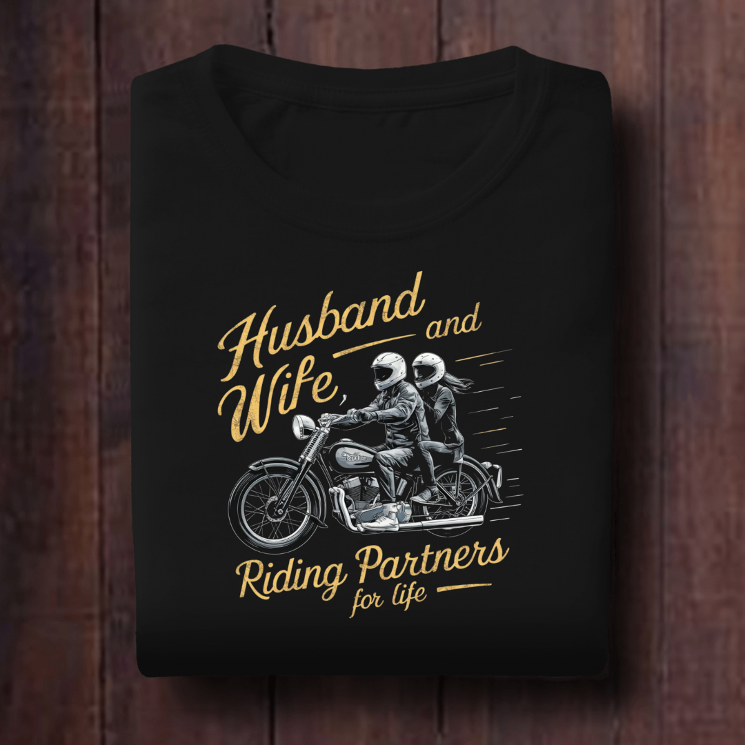 Husband and wife Riding partner for Life Unisex T Shirt