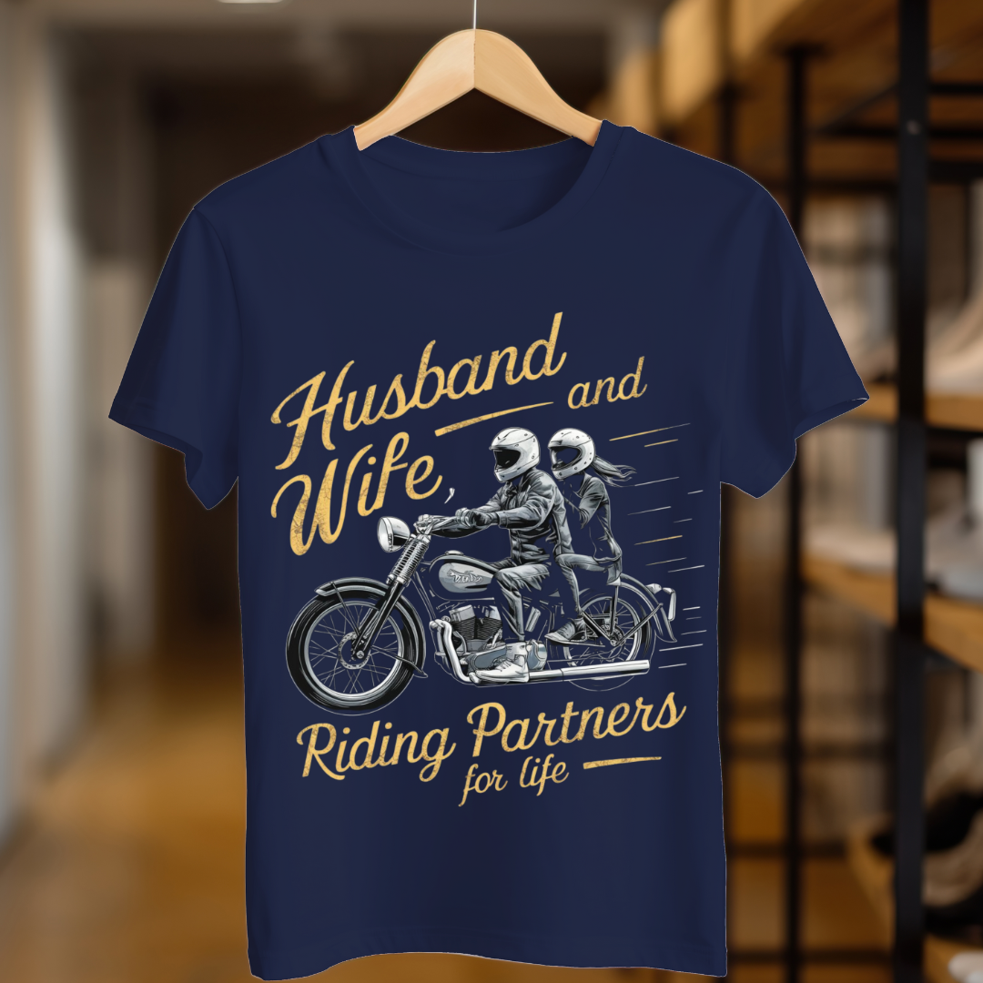 Husband and wife Riding partner for Life Unisex T Shirt