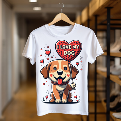 I love My Dog Unisex T Shirt