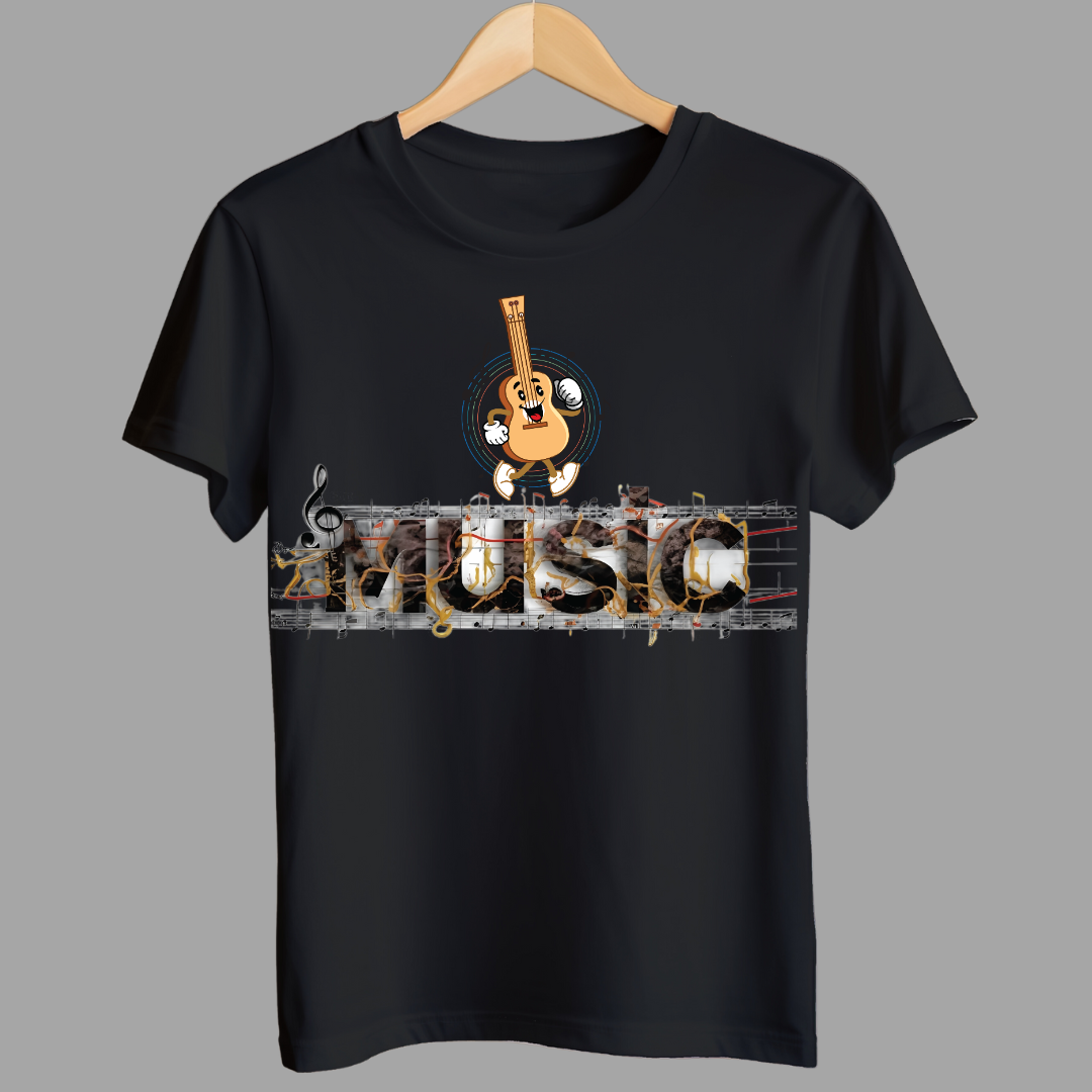 Laughing Guitar Unisex T Shirt