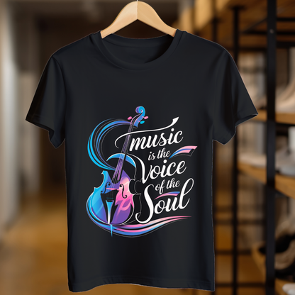 Music is the voice of the soul Unisex T Shirt