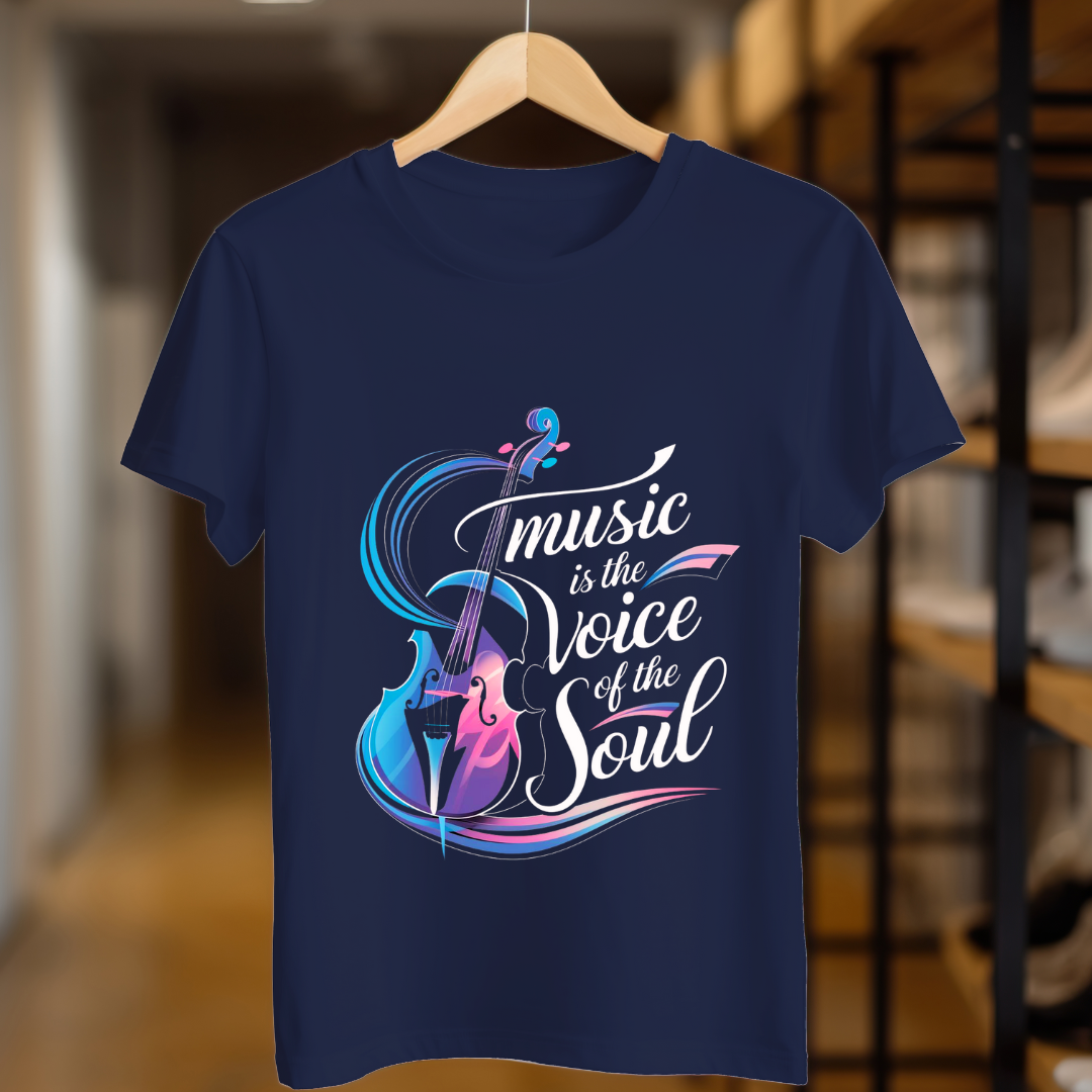 Music is the voice of the soul Unisex T Shirt