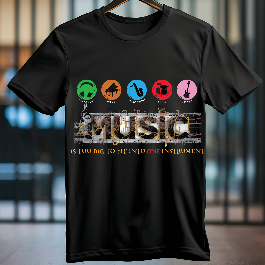 Music Is too Big Unisex Tshirt