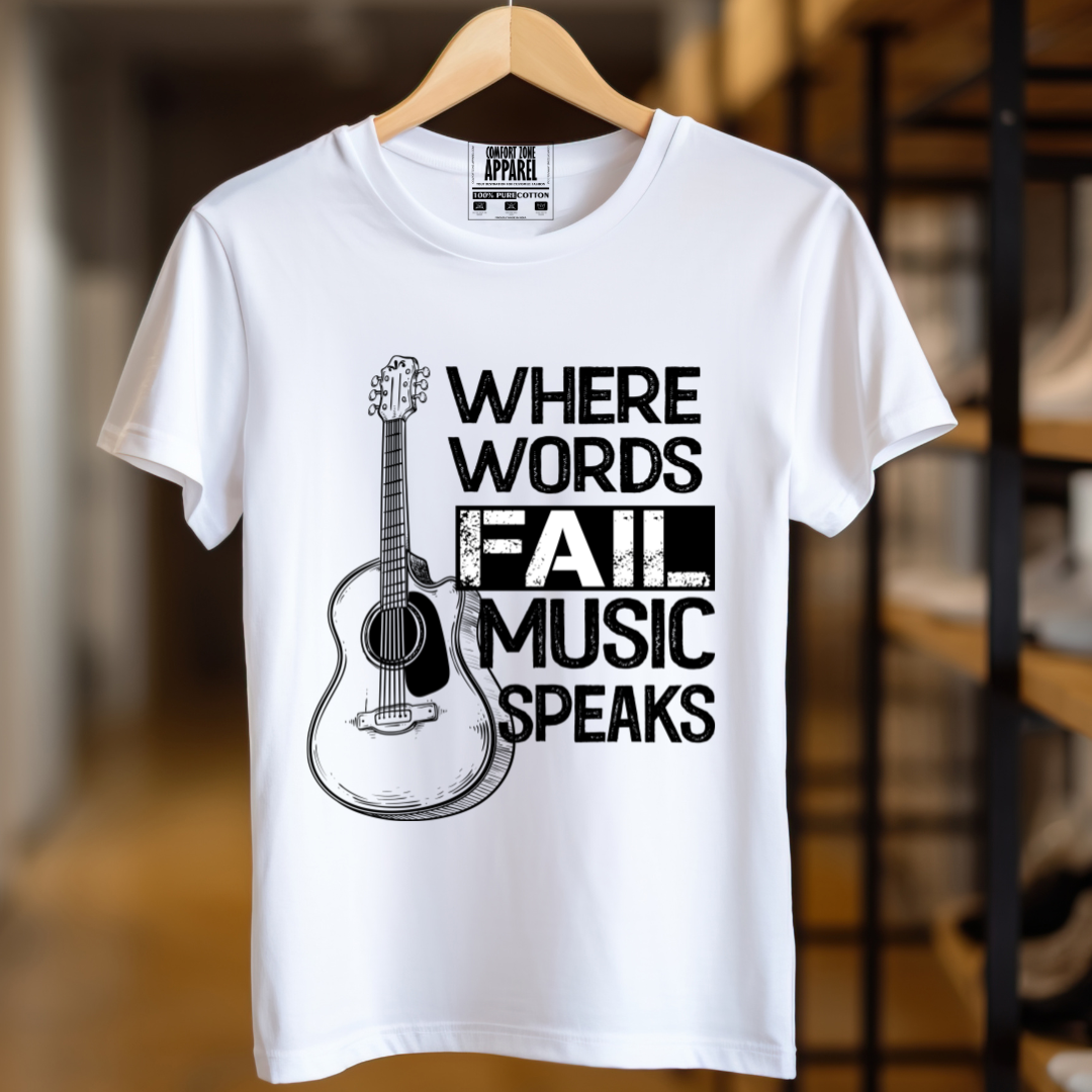 Music Speaks Unisex T Shirt