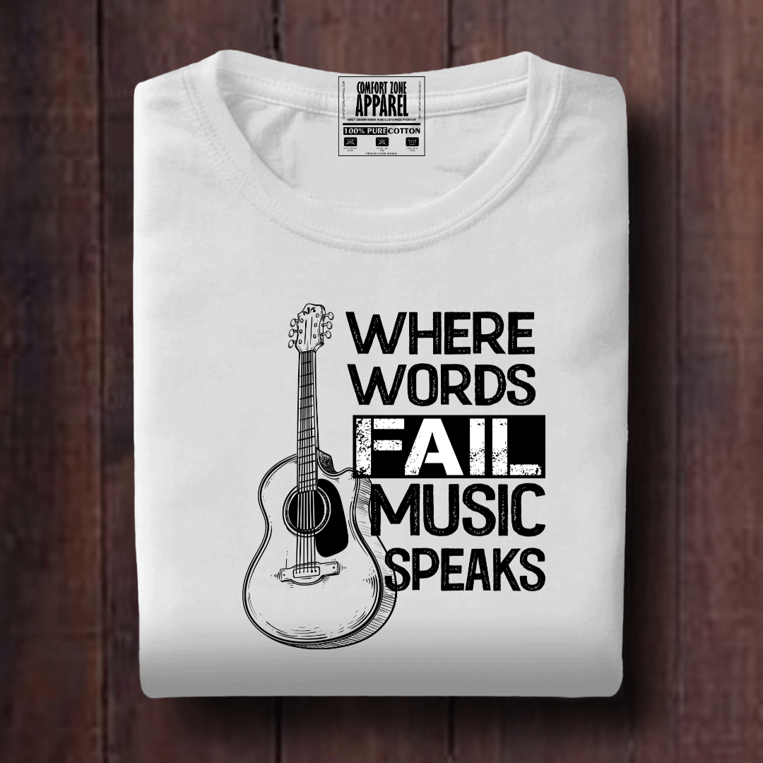 Music Speaks Unisex T Shirt