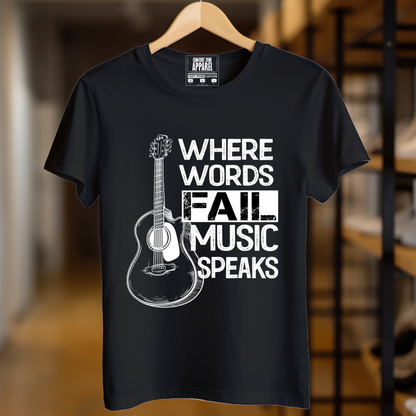 Music Speaks Unisex T Shirt