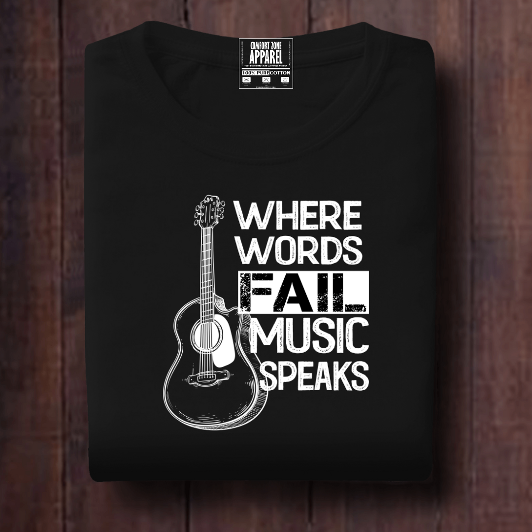 Music Speaks Unisex T Shirt