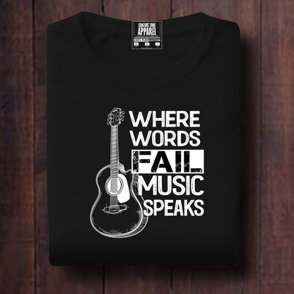 Music Speaks Unisex T Shirt