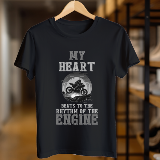 My Heart Beats To the Rhythm Of The Engine unisex T Shirt