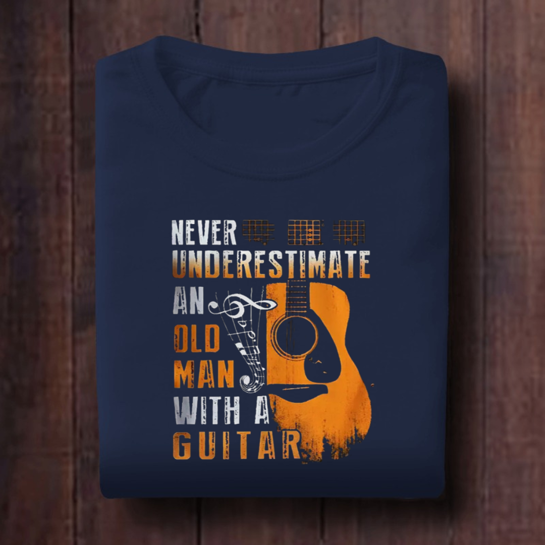 Never Underestimate an Old Man With A Guitar Unisex T Shirt