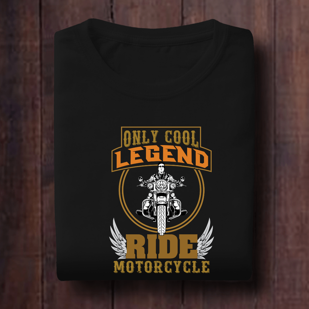 Only Cool Legends Ride Motorcycle Unisex T Shirt