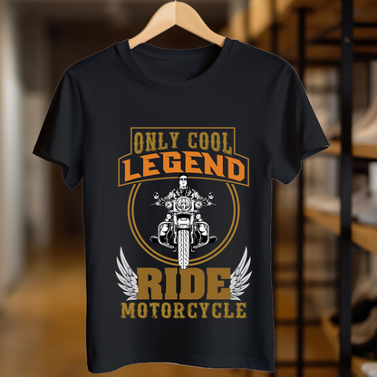 Only Cool Legends Ride Motorcycle Unisex T Shirt