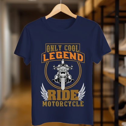 Only Cool Legends Ride Motorcycle Unisex T Shirt