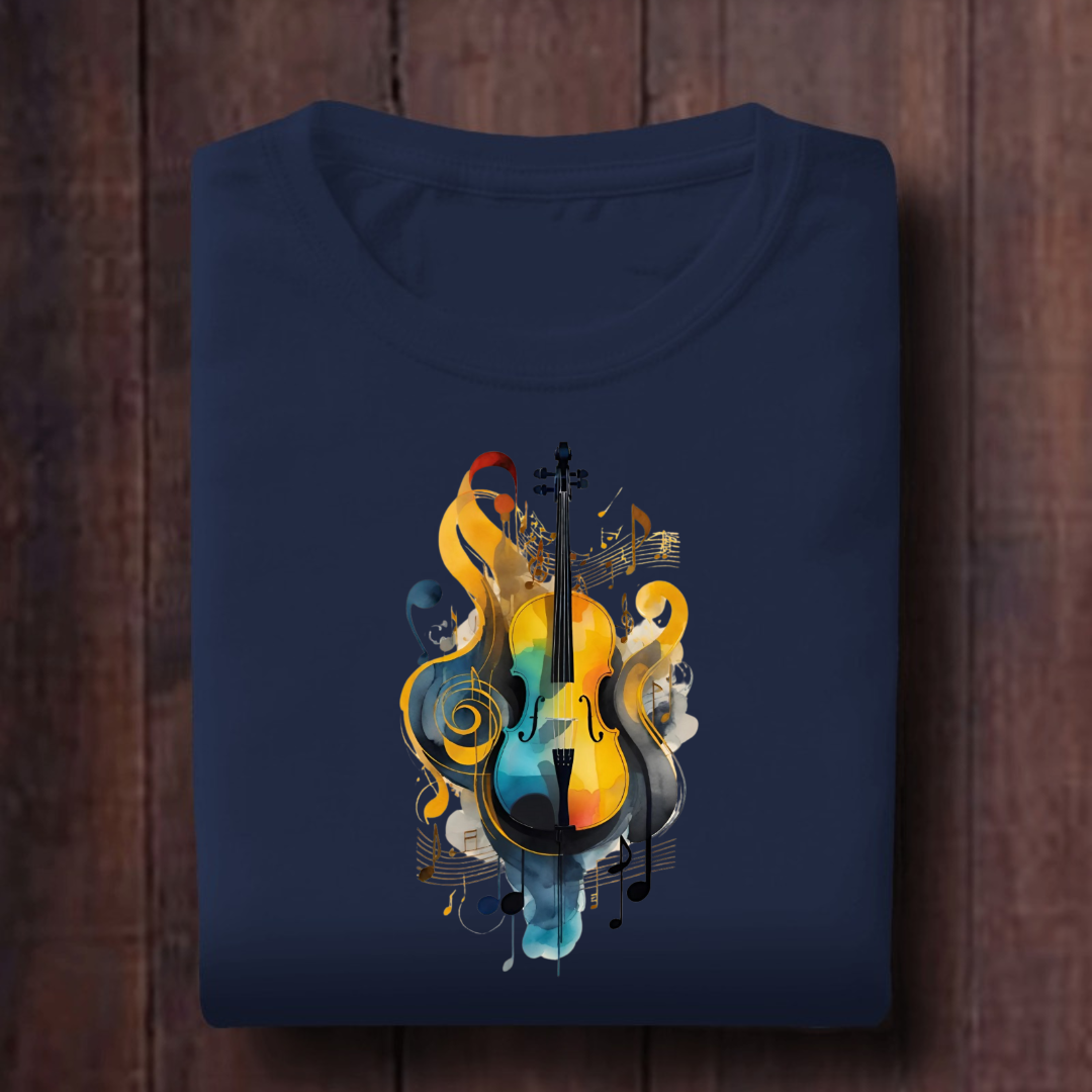 Painted Guitar Unisex T Shirt