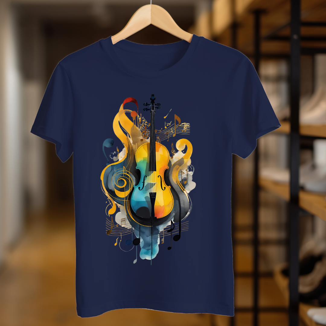 Painted Guitar Unisex T Shirt