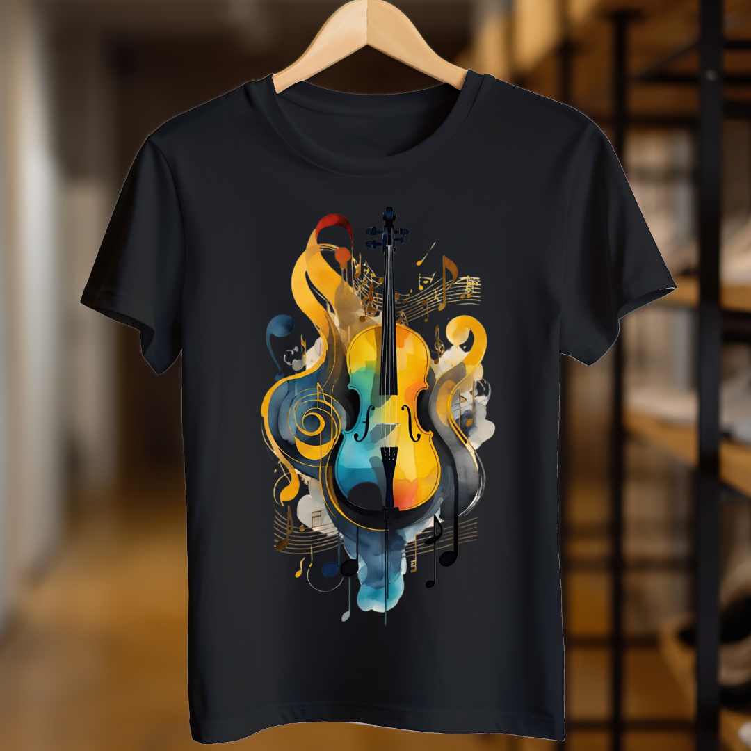 Painted Guitar Unisex T Shirt