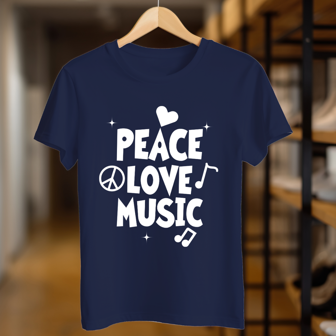 peace love music unisex T Shirt