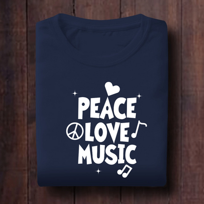 peace love music unisex T Shirt