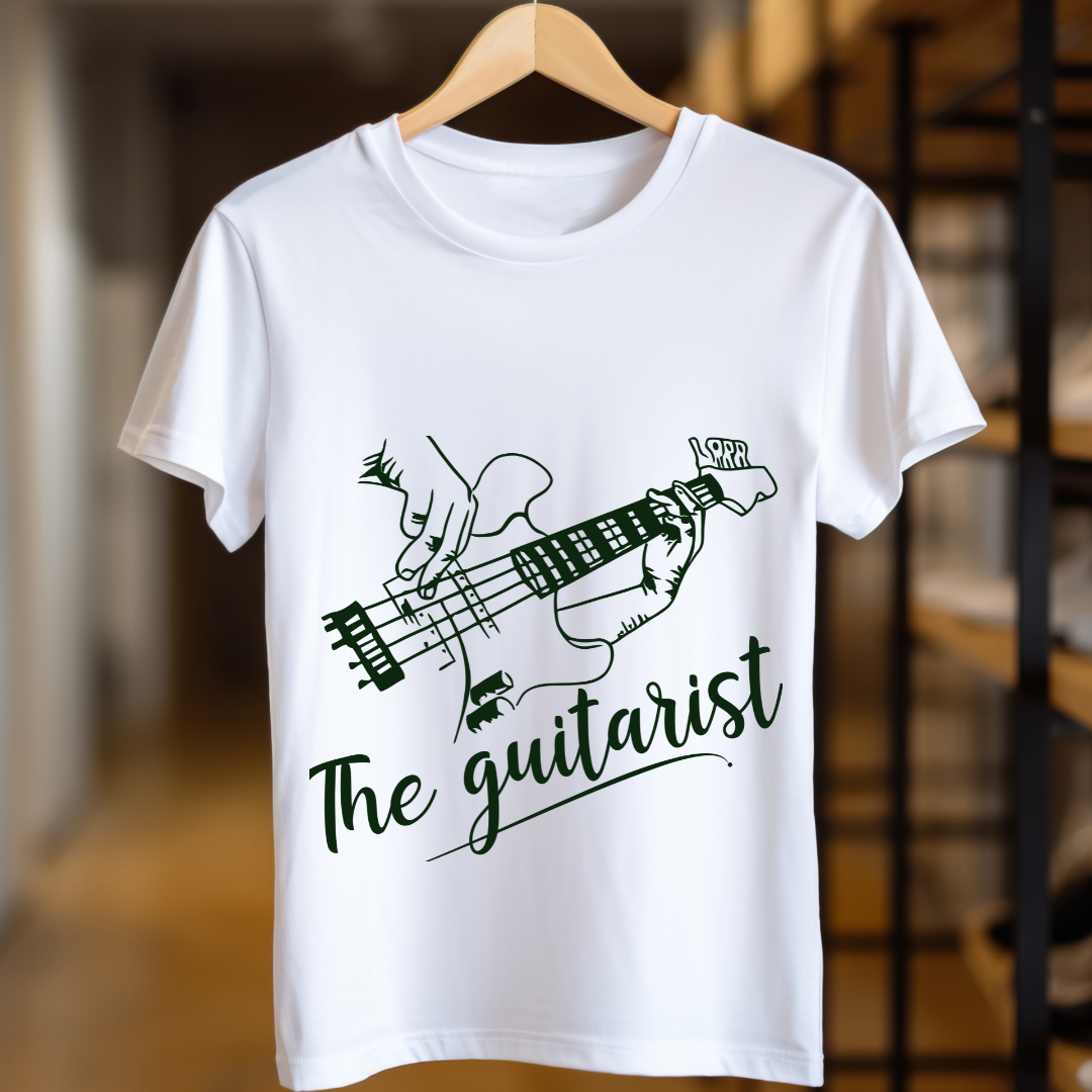 The Guitarist Hand Made Unisex T Shirt