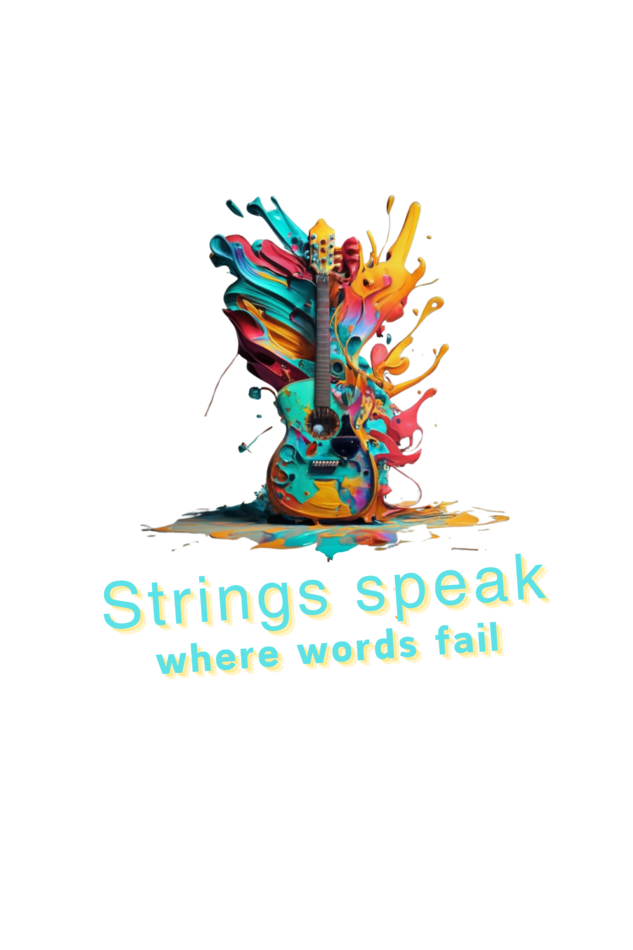 Strings Speak Were Words Fail Unisex  T Shirt